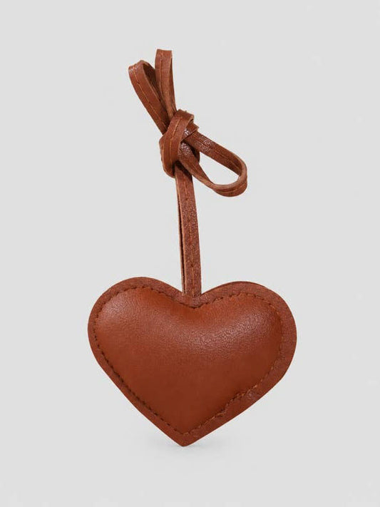 Coffee Heart Bag Charm