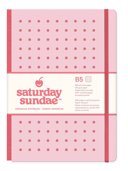 Bubble Gum B5 Sprinkles Notebook
