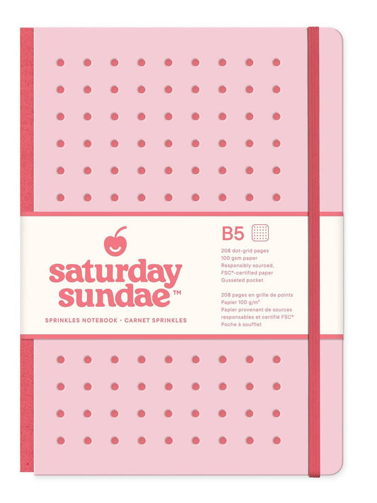 Bubble Gum B5 Sprinkles Notebook