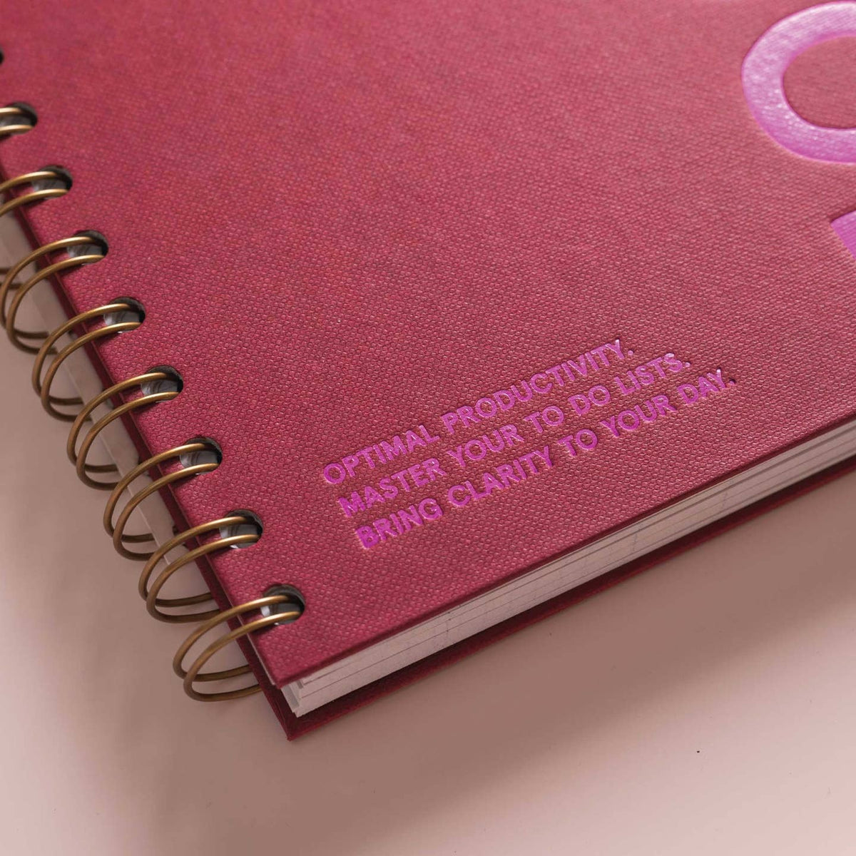 Burgundy A5 Daily Hardcover Planner