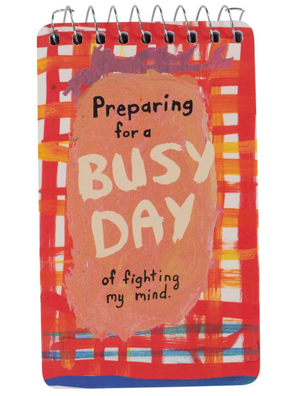 Busy Day 3x5 Spiral Notebook