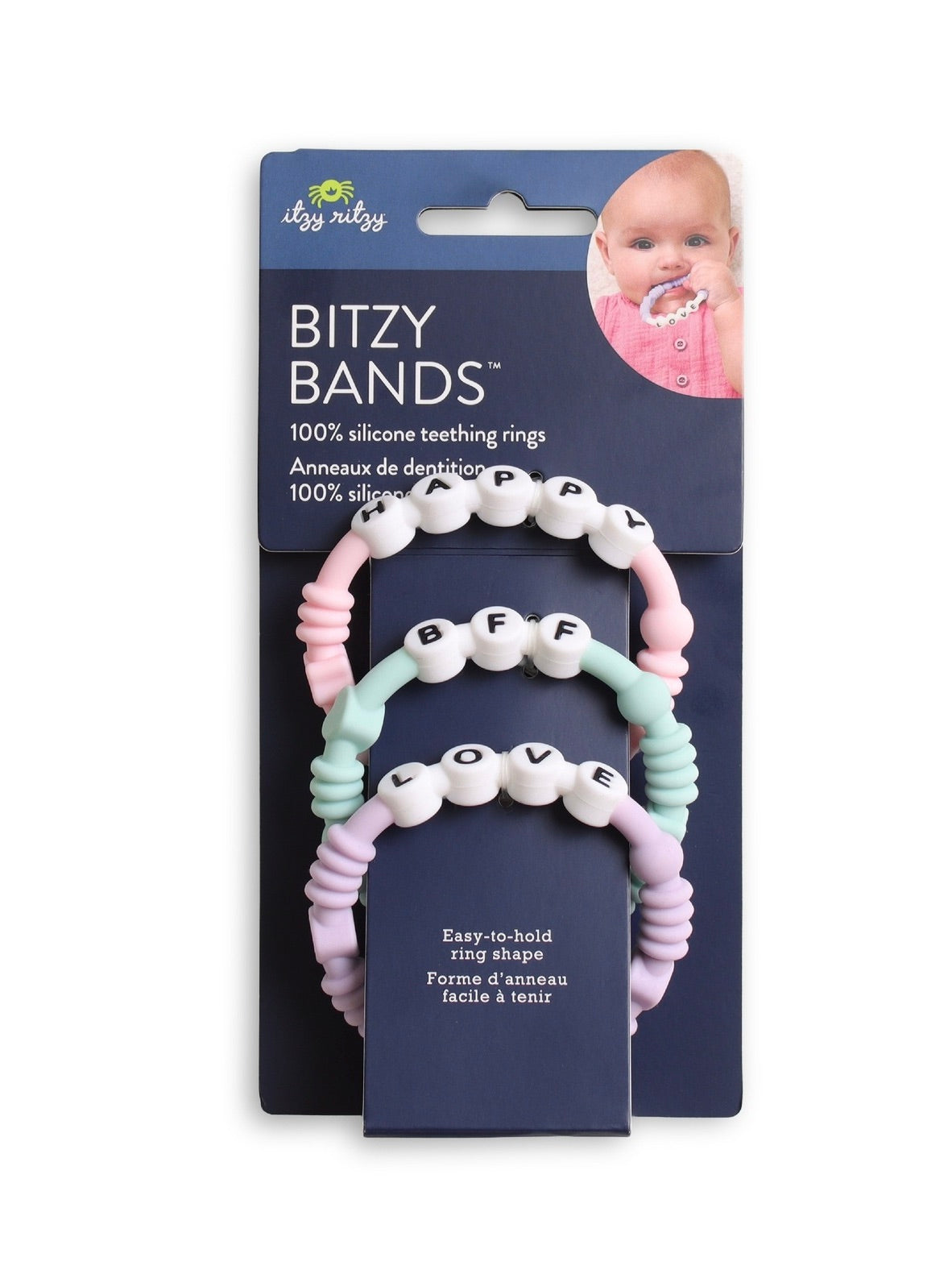 "Bestie" Silicone Teether Trio
