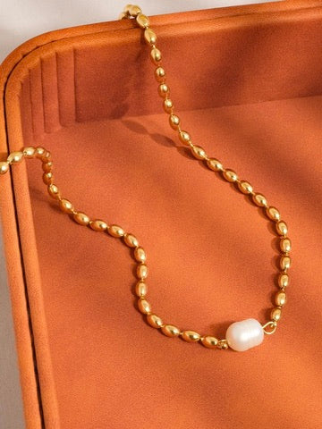 18k Golden Hour Pearl Choker