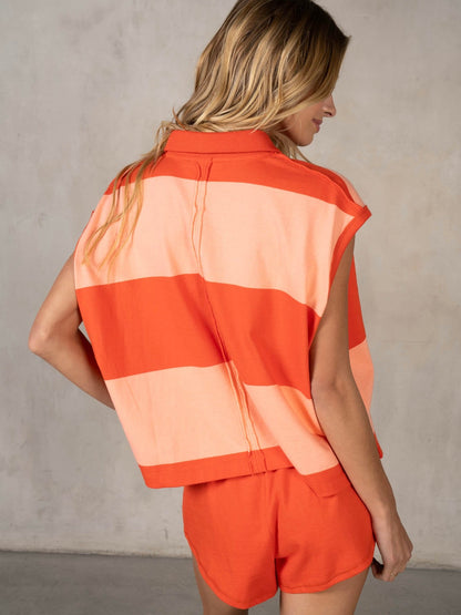 Clementine Stripe Slouchy Lounge Set