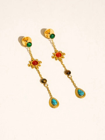Soleil 18K Drop Earrings