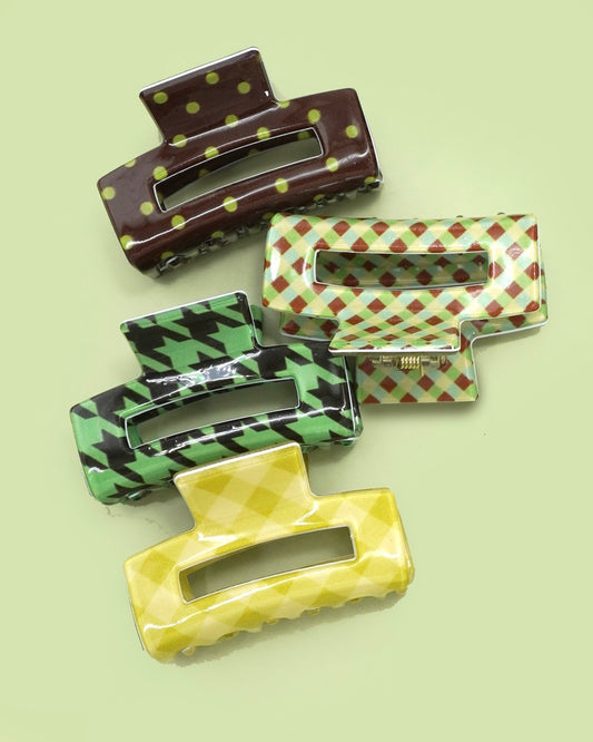 Matcha & Meadow Claw Clip Set