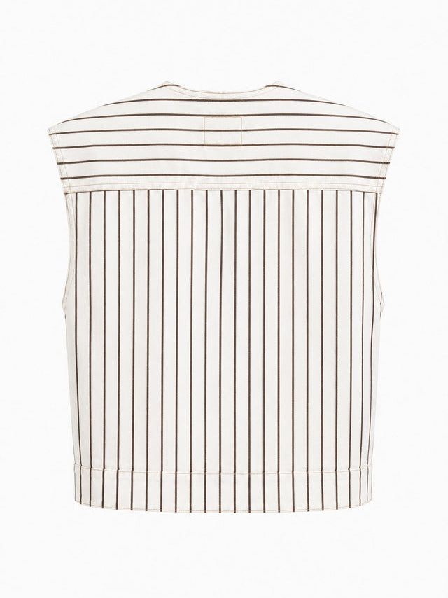 Cream Stripe Kenwood Vest