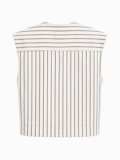 Cream Stripe Kenwood Vest