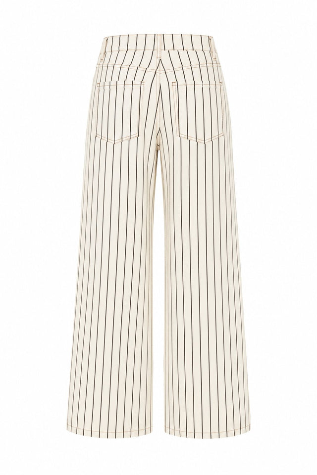 Cream Stripe Kenwood Jeans