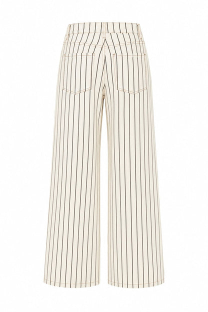 Cream Stripe Kenwood Jeans
