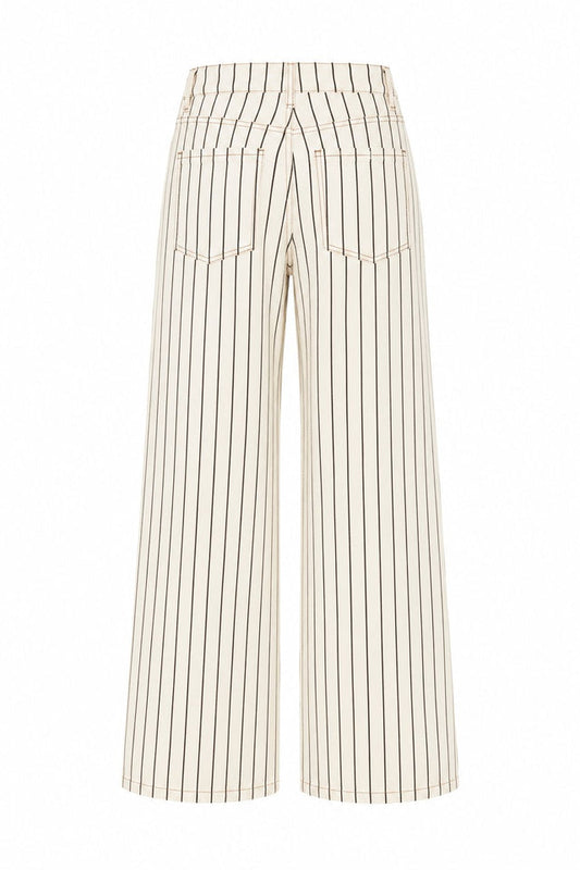 Cream Stripe Kenwood Jeans