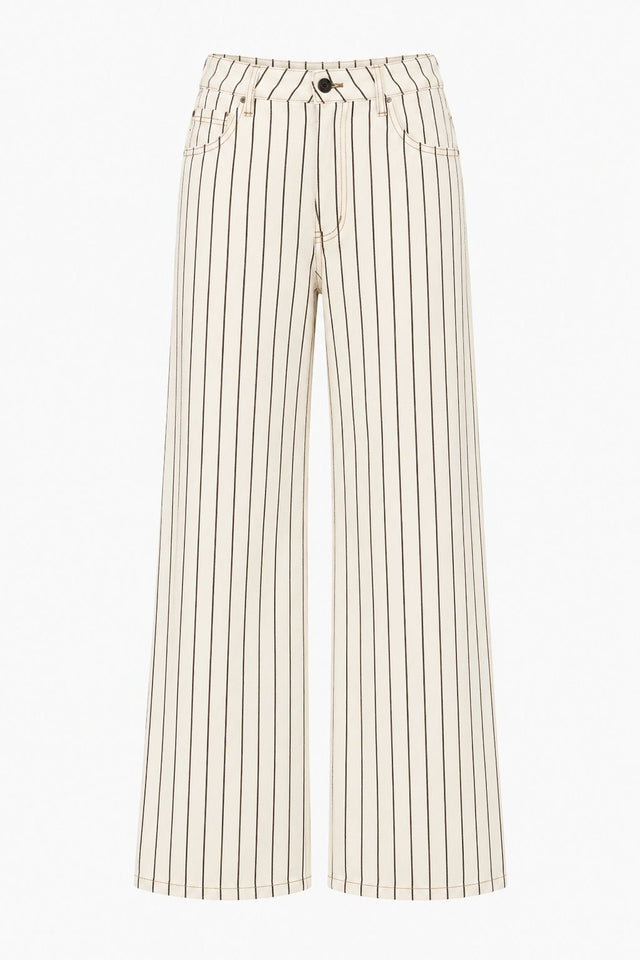 Cream Stripe Kenwood Jeans