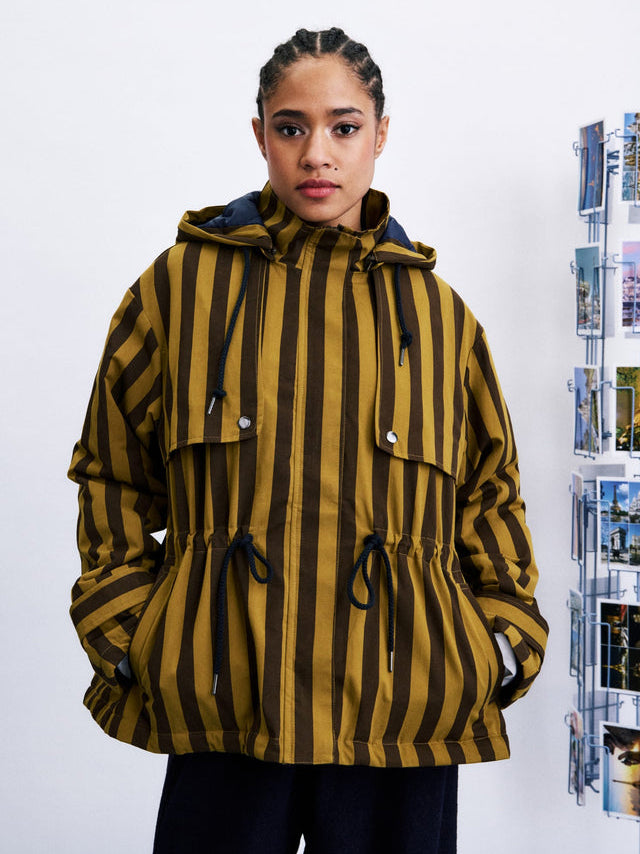 Olive Catbells Puffy Jacket