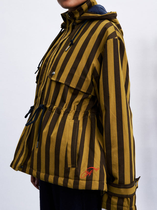 Olive Catbells Puffy Jacket
