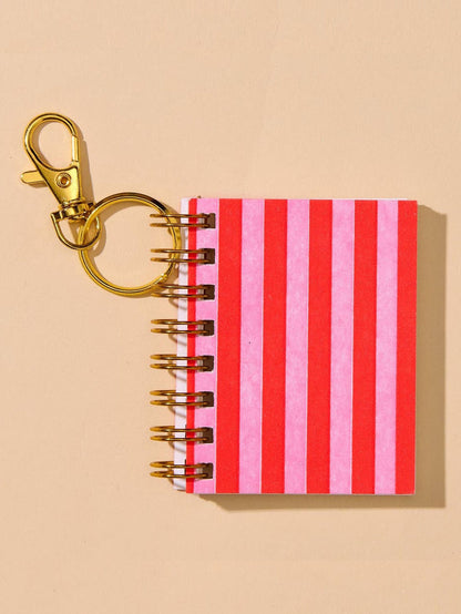 Cabana Stripe Mini Notebook Charm