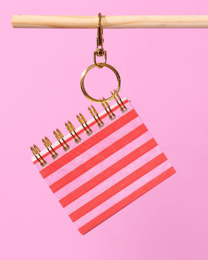 Cabana Stripe Mini Notebook Charm