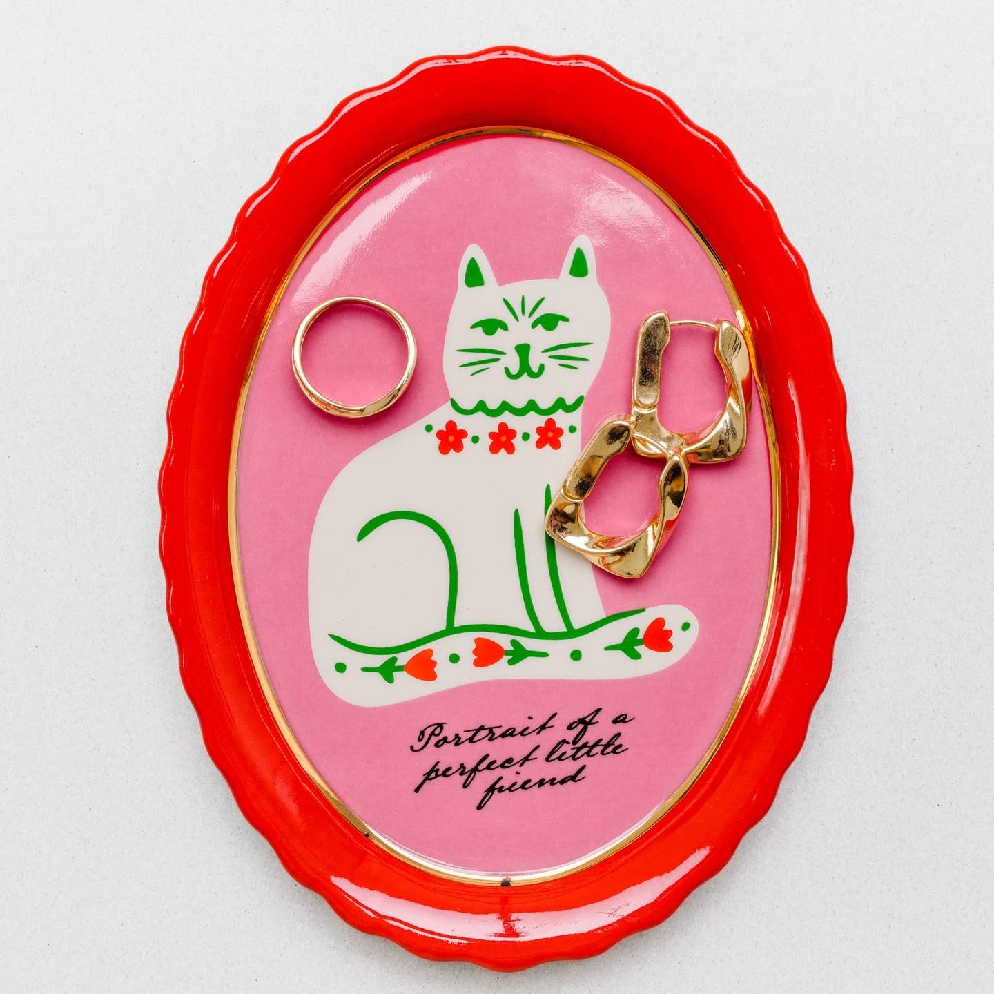 Cat Portrait Trinket Tray