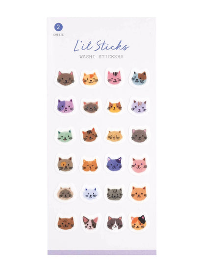 Cats Lil Sticks Washi Stickers