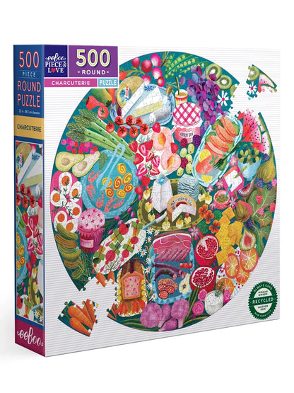 Charcuterie 500 Piece Round Puzzle