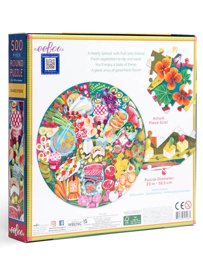 Charcuterie 500 Piece Round Puzzle