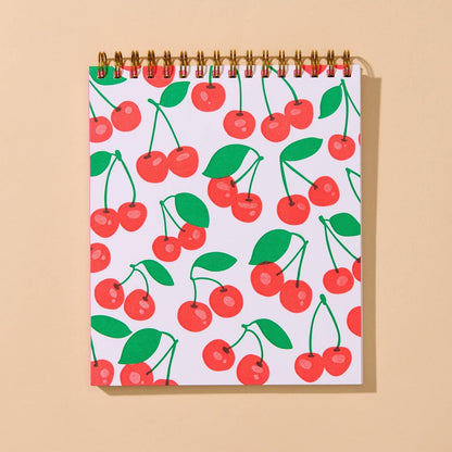 Cherries Letterpress Spiral Notebook