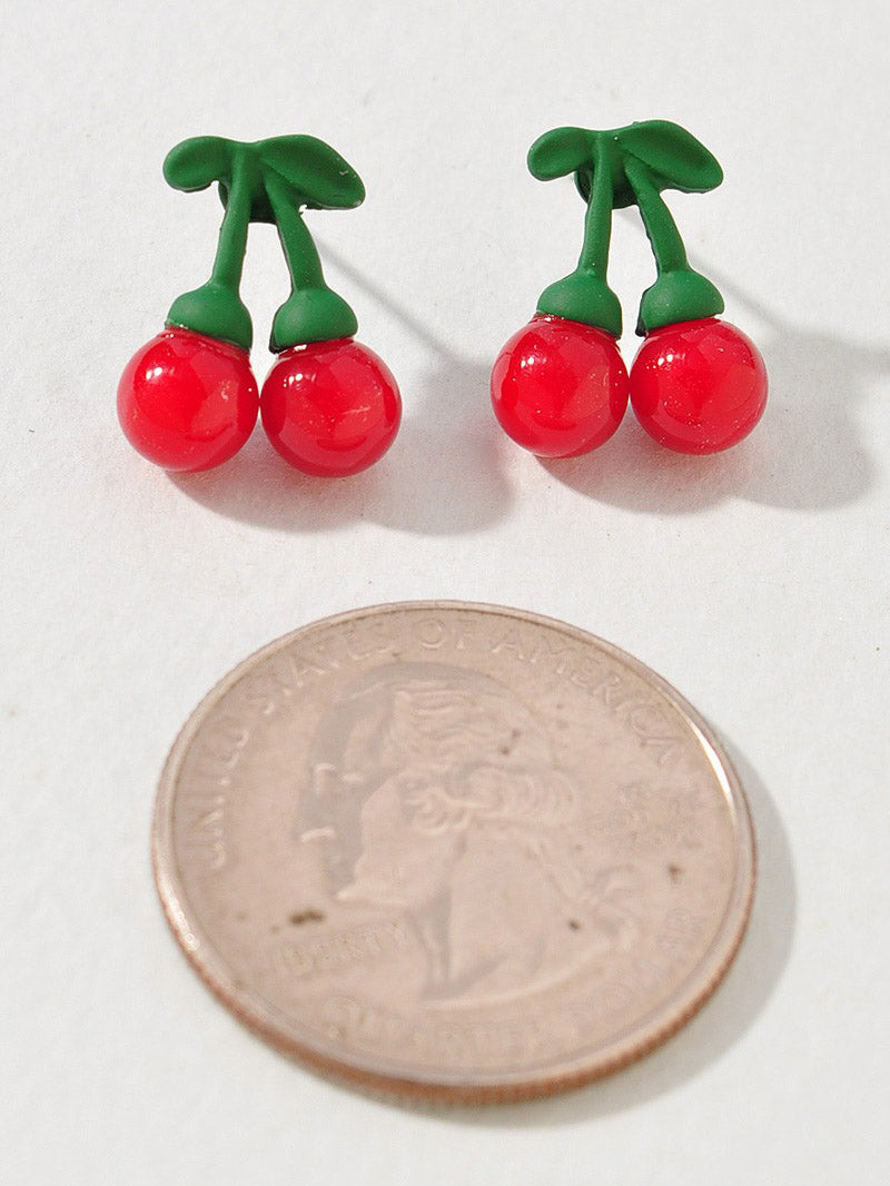 Cherry Stud Earrings