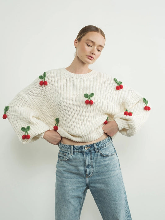 Mabel Cherry Sweater