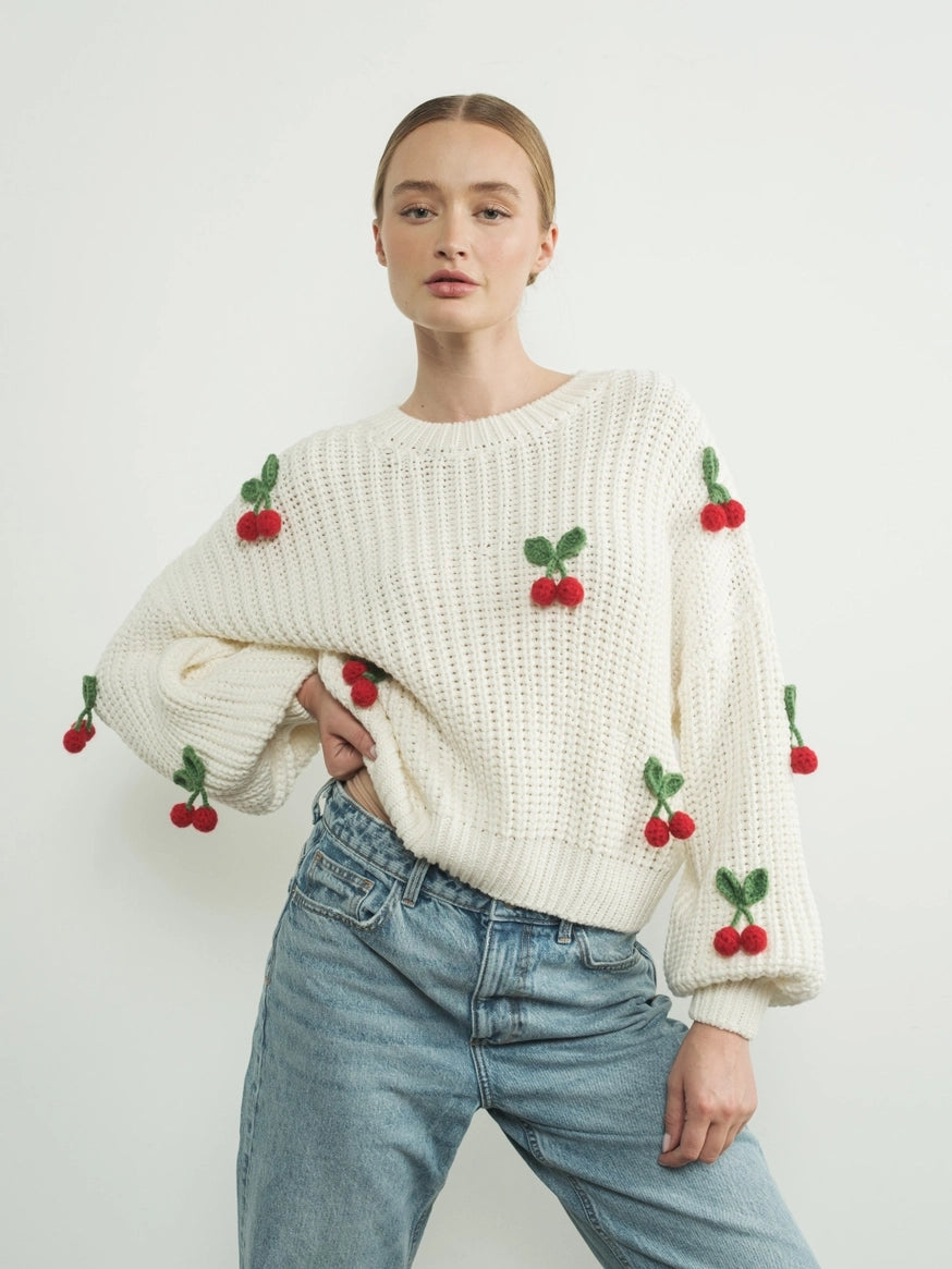 Mabel Cherry Sweater