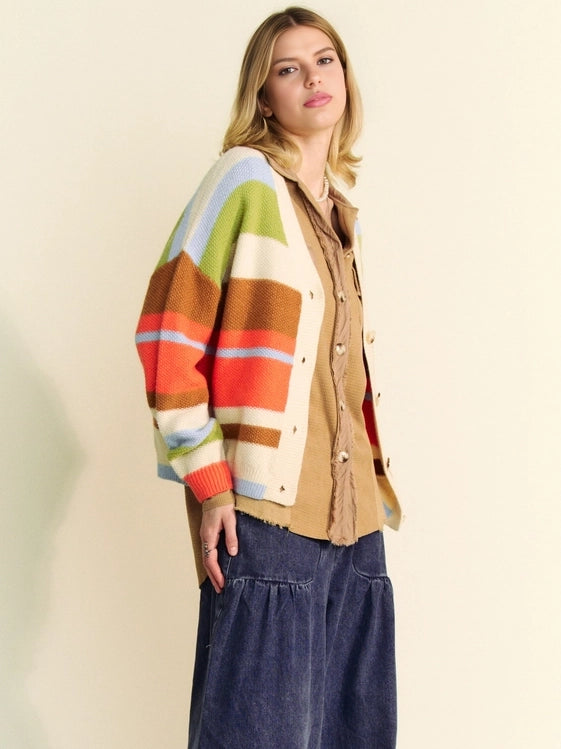 Landscape Stripe Cardigan