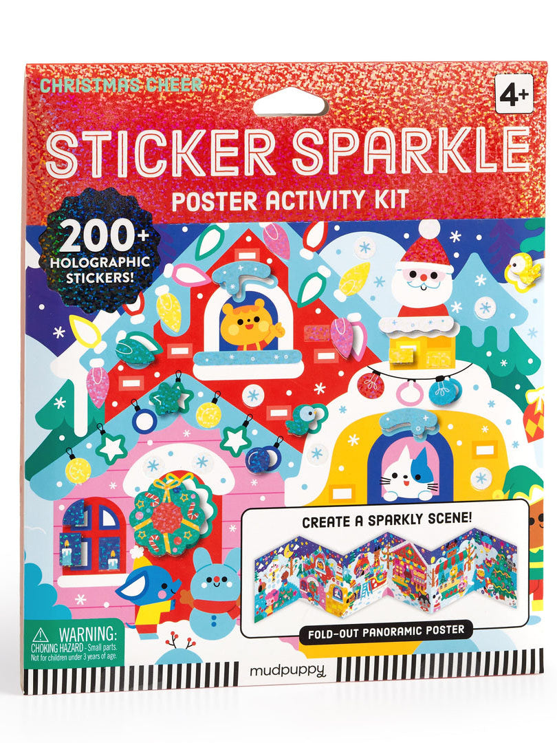 Christmas Cheer Sticker Sparkle Poster Activity Kit