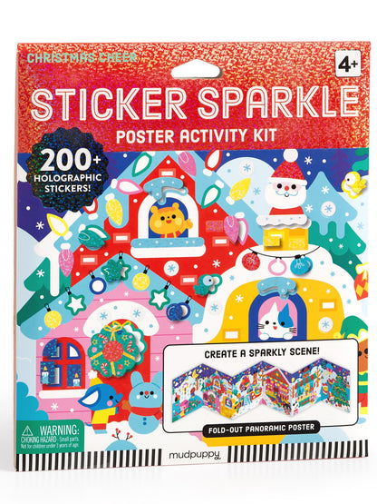 Christmas Cheer Sticker Sparkle Poster Activity Kit