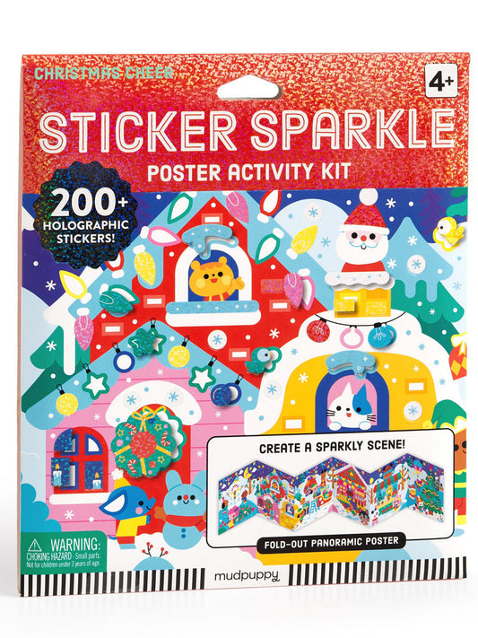 Christmas Cheer Sticker Sparkle Poster Activity Kit