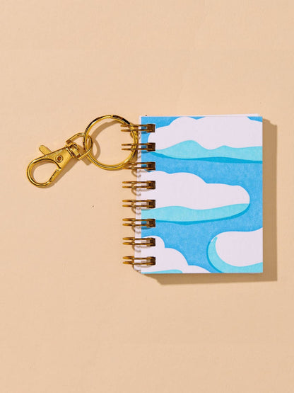 Clouds and Sky Mini Notebook Charm