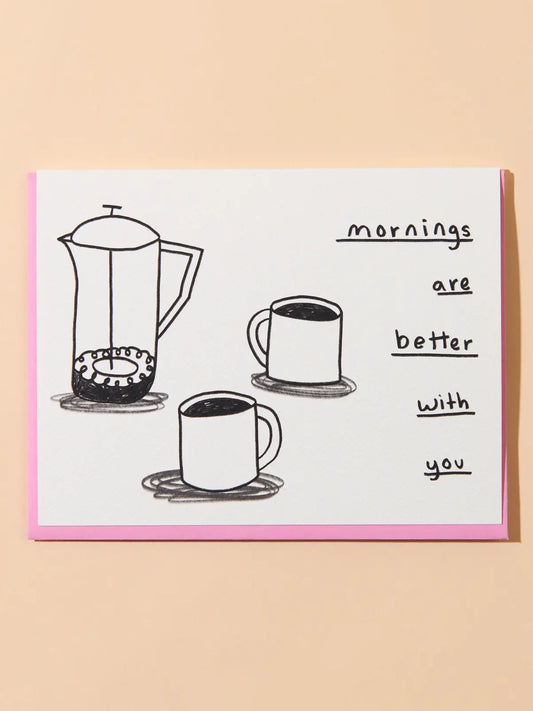 Coffee Cups Greeting Card