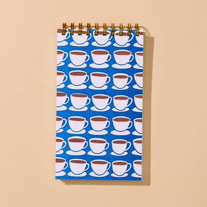 Coffee Mug Small Lined Spiral Notebook