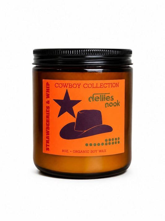 Cowboy Strawberries and Whip Candle