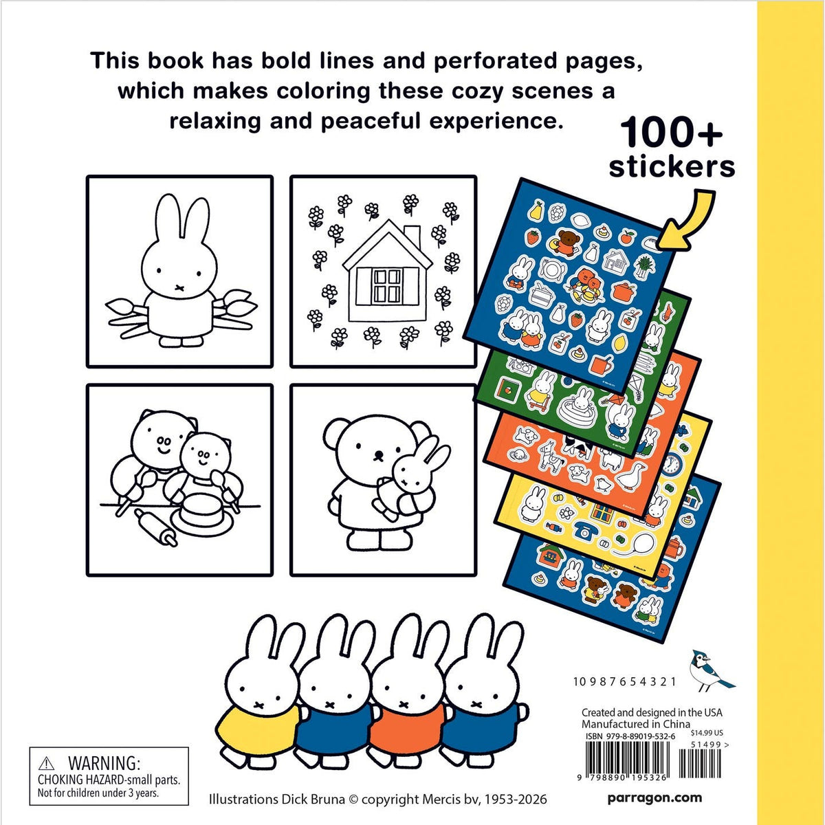 Cozy Coloring: Miffy - Adult and Teen Coloring Book