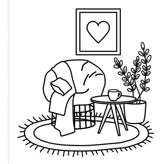 Cozy Coloring: Hygge – Coloring Book For Teens & Adults