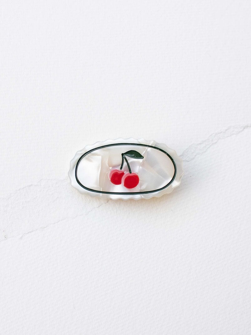 Cream Cherry Eco Hair Pin