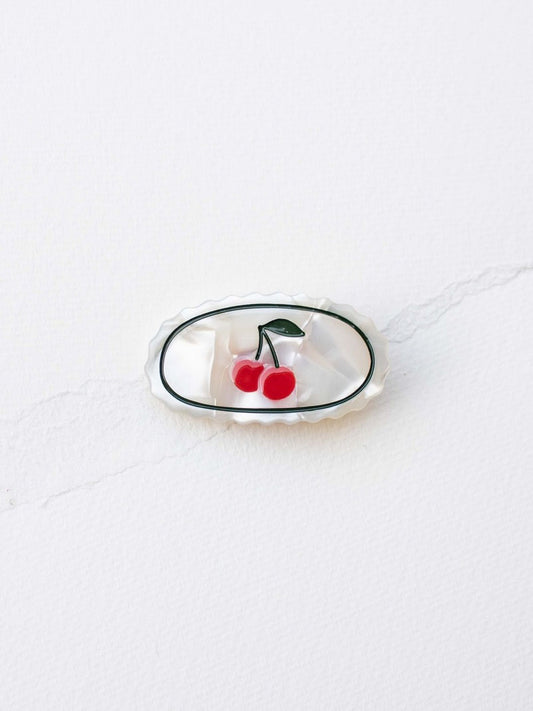 Cream Cherry Eco Hair Pin