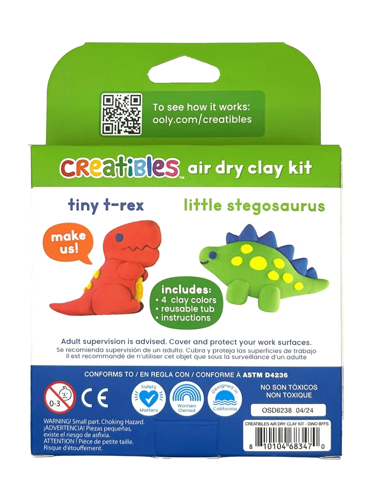 Creatibles Air Dry Clay Kit: Dino Pals