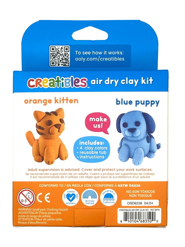 Creatibles Air Dry Clay Kit: Pet Pals