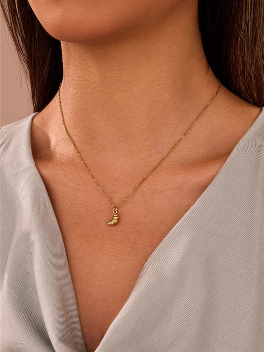 Croissant Charm Necklace