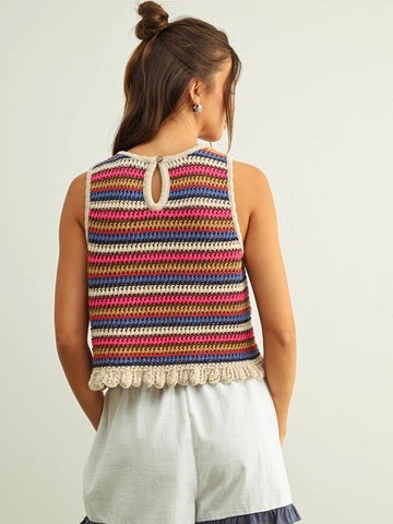 Sunkissed Stripe Knit Tank