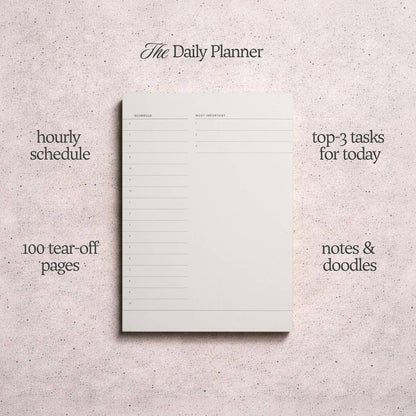 Daily Planner Pad Orange