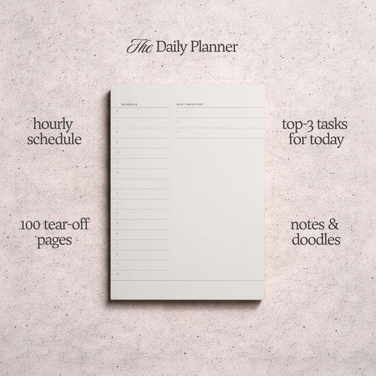 Daily Planner Pad Orange