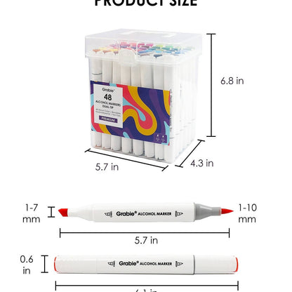 Dual Tip Alcohol Based Marker Set