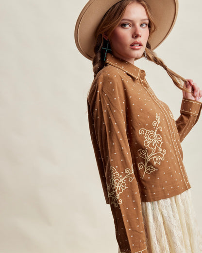 Canyon Rose Cotton Blouse