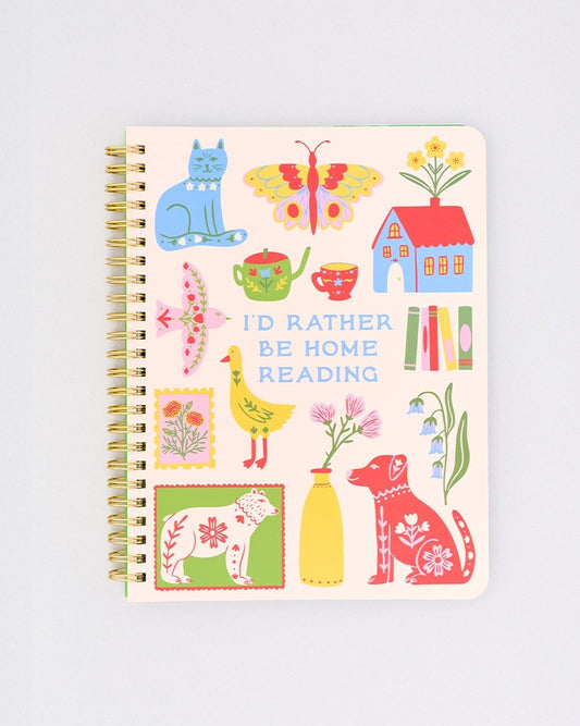 "I'd Rather Be Home Reading" Notebook