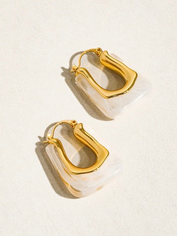 The Talia U-Shaped Hoops